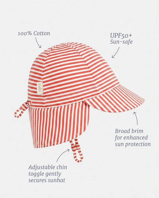 Toshi Baby Flap Cap Mini - Lobster