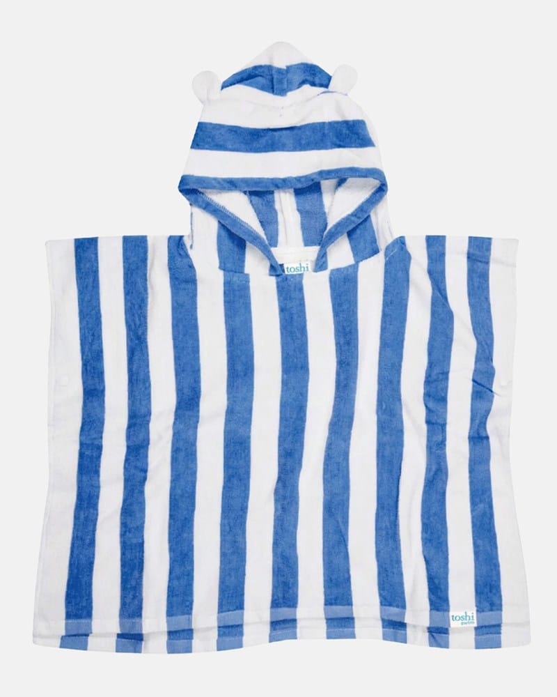 Load image into Gallery viewer, Toshi Kids Hooded Towel Beachcomber - Capri
