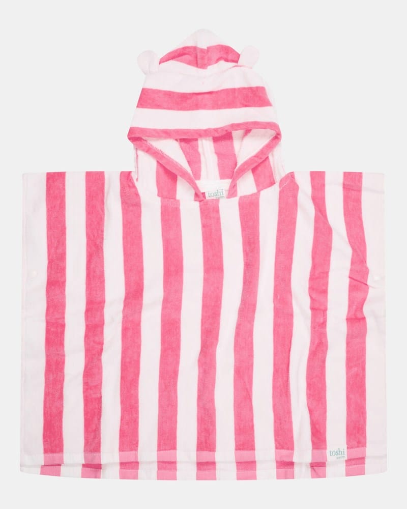 Load image into Gallery viewer, Toshi Kids Hooded Towel Beachcomber - Watermelon
