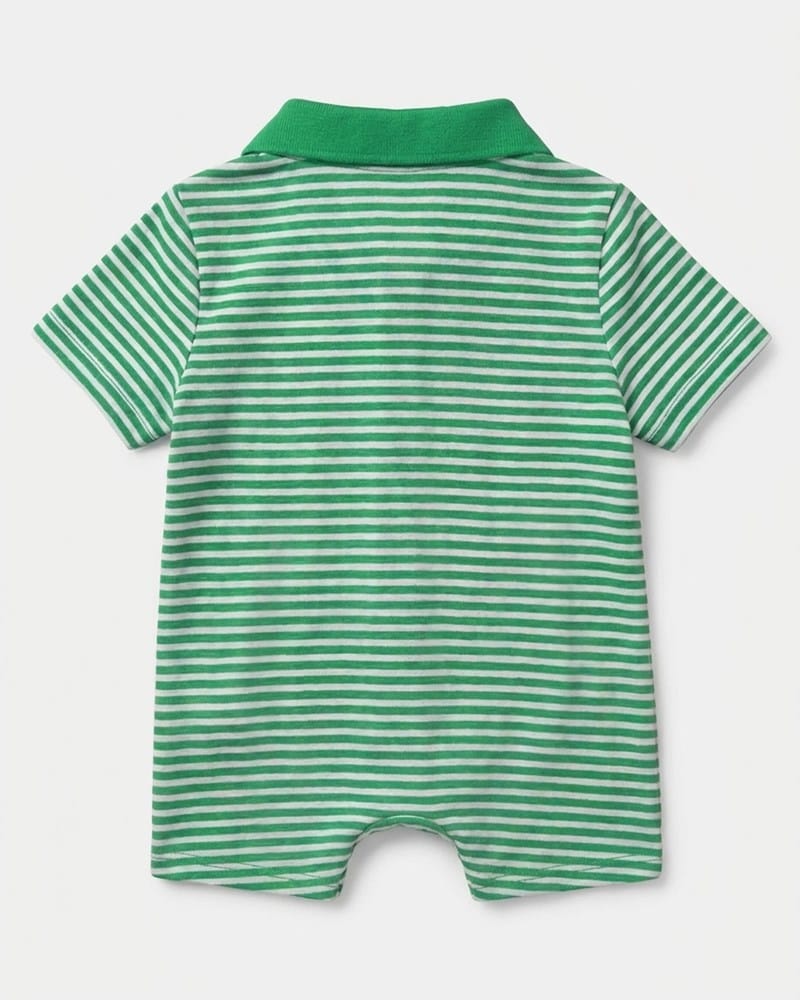 Load image into Gallery viewer, Toshi Baby Onesie Short Sleeve Polo Mini - Pistachio
