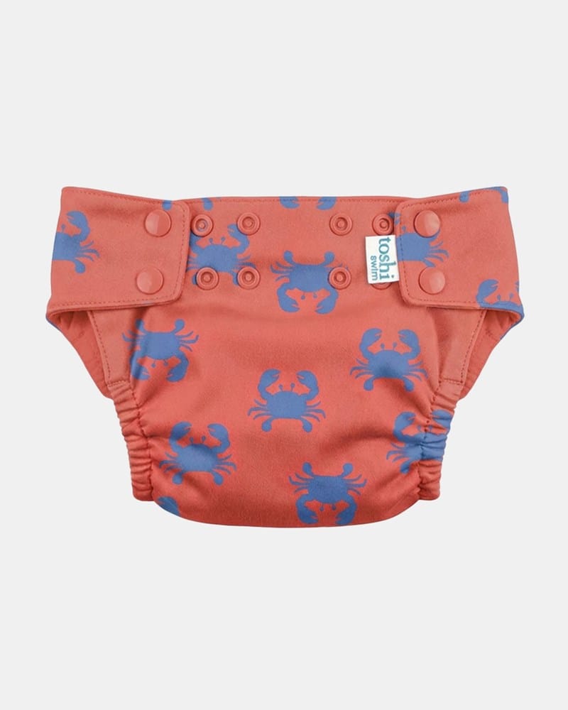 Load image into Gallery viewer, Toshi Baby Reusable Swim Nappy - Pirate Mud Crabs
