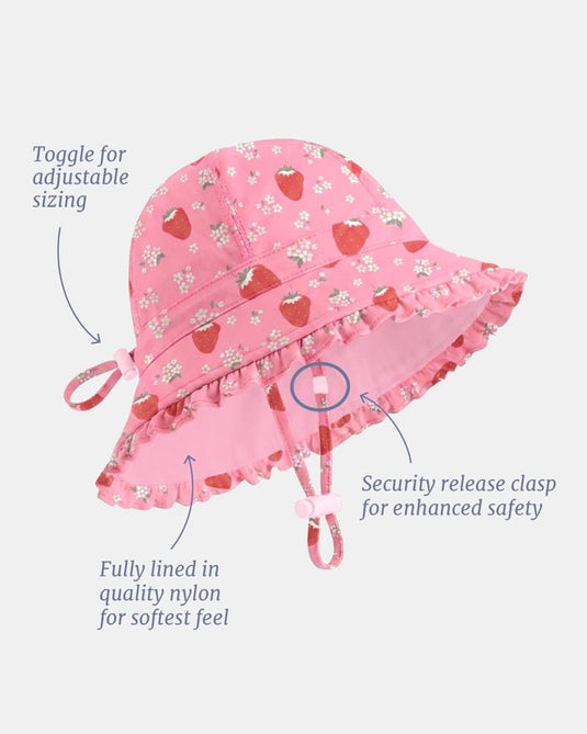 Toshi Baby Swim Bell Hat - Twinkle Strawberry