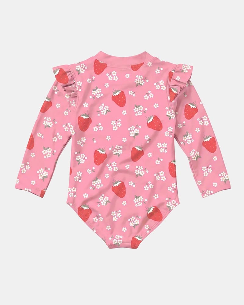 Load image into Gallery viewer, Toshi Kids Swim Bodysuit - Twinkle Strawberry
