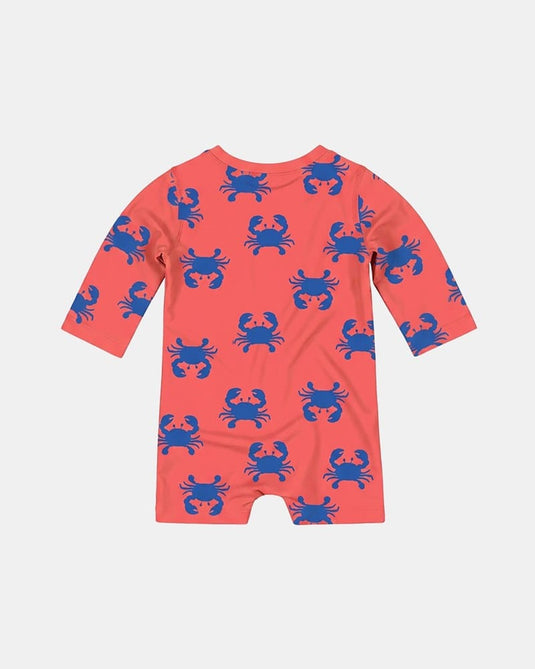 Toshi Baby Swim Onesie Long Sleeve - Pirate Mud Crabs