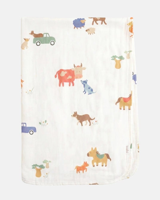 Toshi Wrap Muslin Arcadia Station Hands