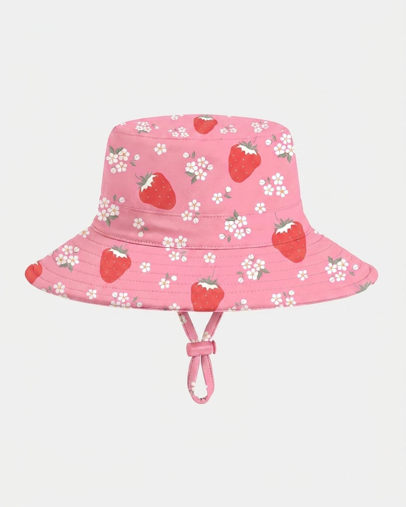 Load image into Gallery viewer, Toshi Kids Swim Sunhat - Twinkle Strawberry
