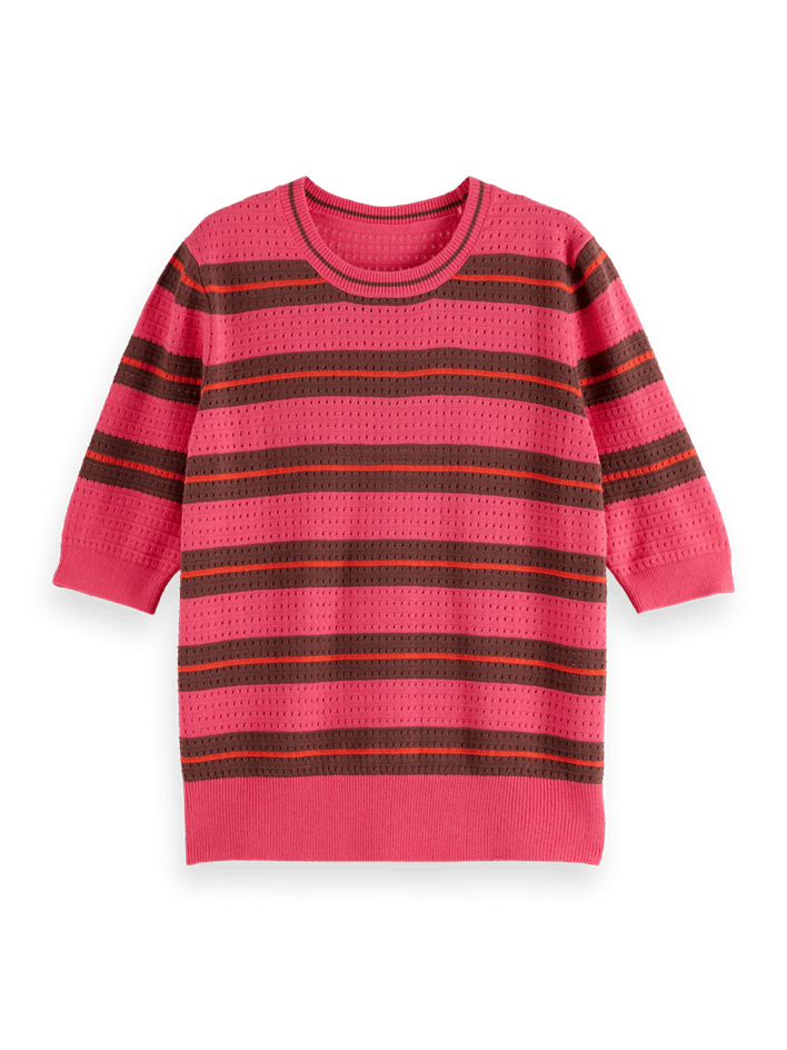 Load image into Gallery viewer, Scotch and Soda  Pointelle Short Sleeve Pullover
