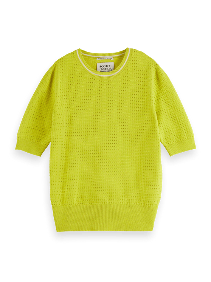 Load image into Gallery viewer, Scotch and Soda  Pointelle Short Sleeve Pullover

