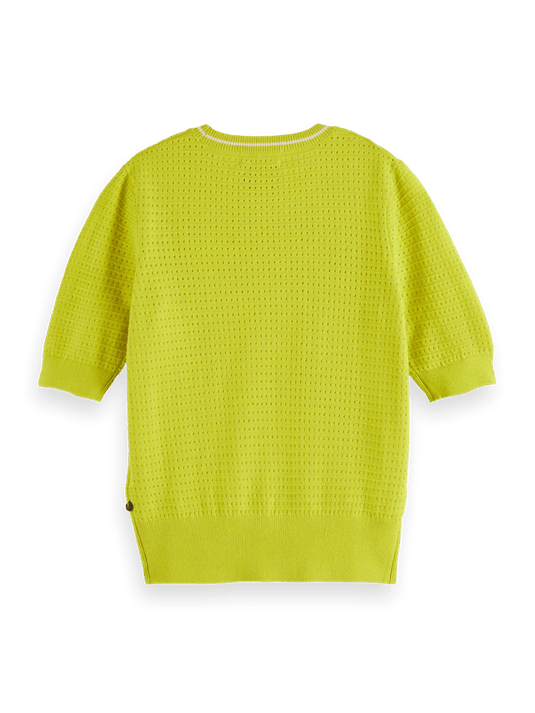 Scotch and Soda  Pointelle Short Sleeve Pullover