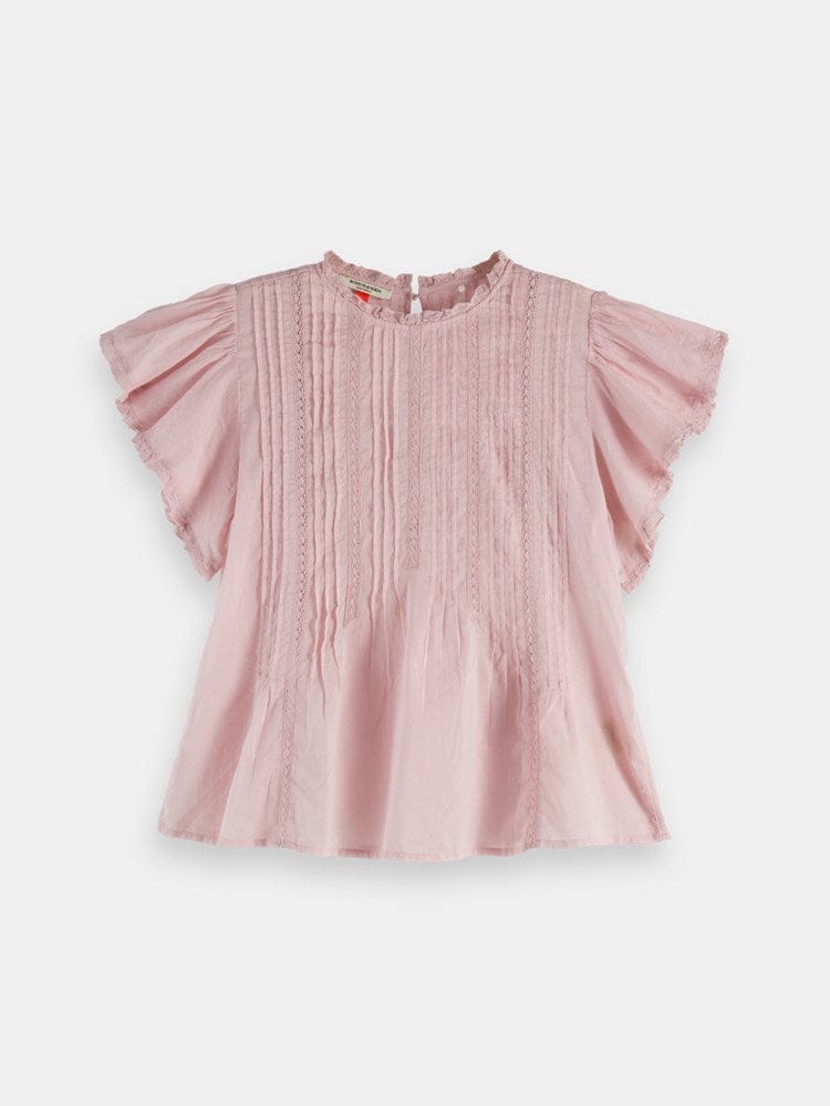 Load image into Gallery viewer, Scotch &amp; Soda Womens Butterfly Sleeve Top | Burnished Lilac
