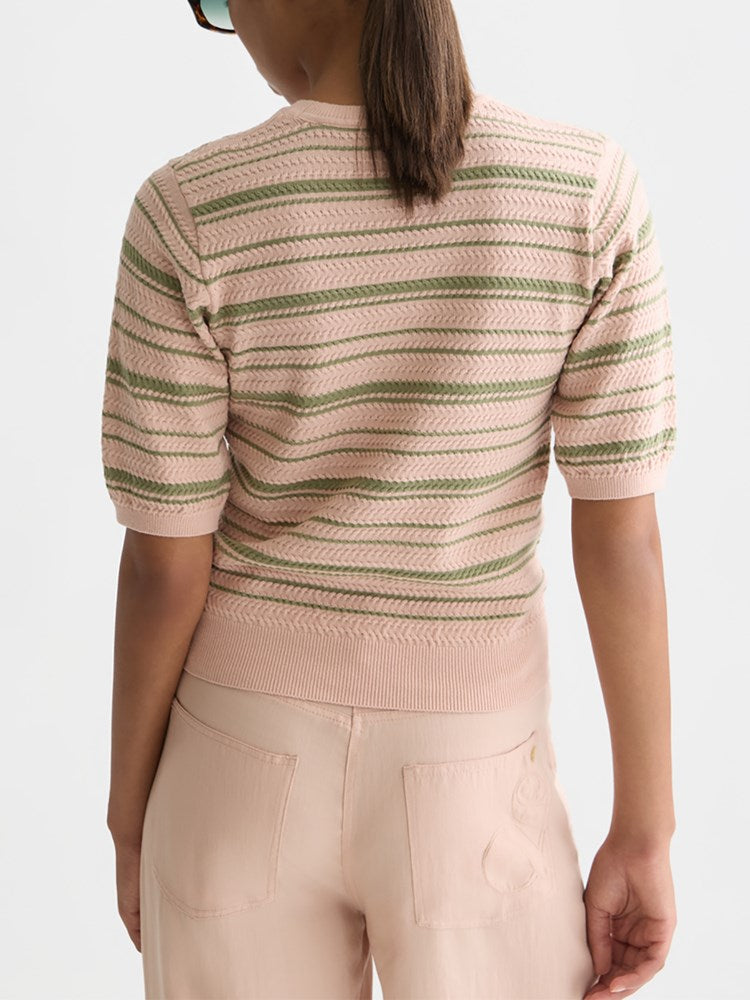 Load image into Gallery viewer, Scotch &amp; Soda Womens Striped Knitted T-Shirt
