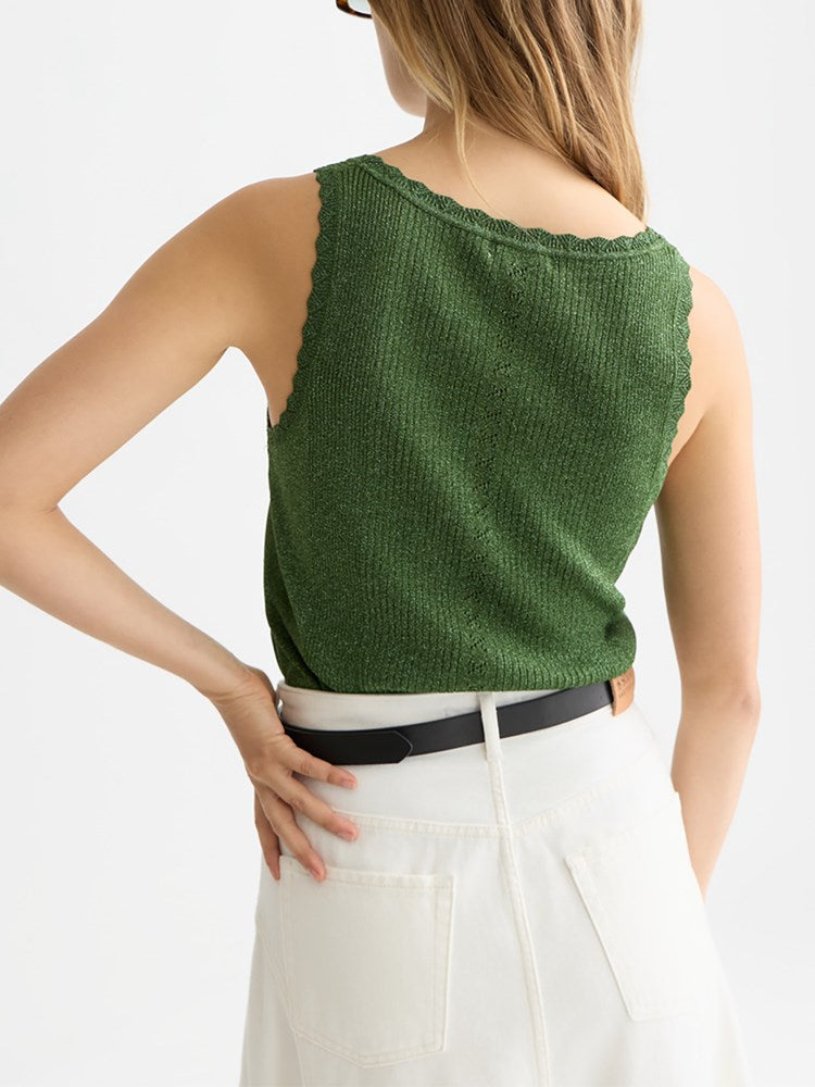 Load image into Gallery viewer, Scotch &amp; Soda Womens Metallic Ribbed Tank

