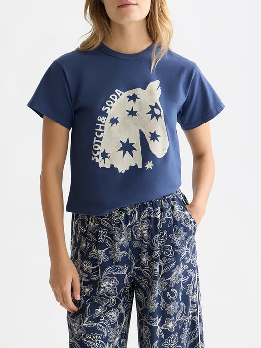Scotch & Soda Womens Artwork T-Shirt