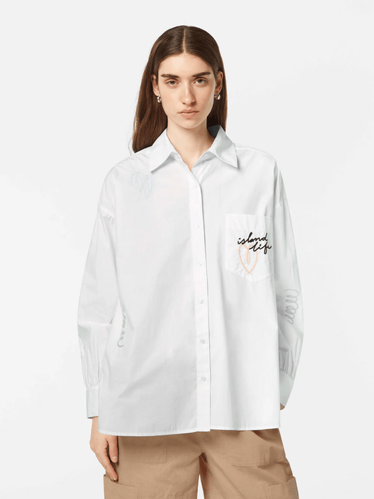 Scotch and Soda Embroidered Poplin Shirt
