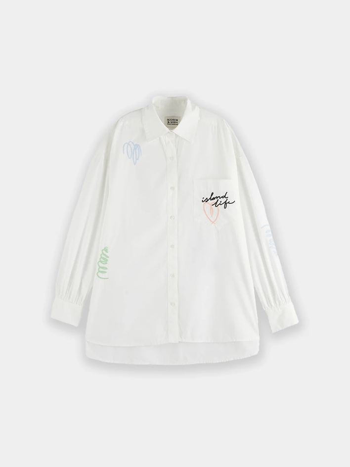 Load image into Gallery viewer, Scotch and Soda Embroidered Poplin Shirt
