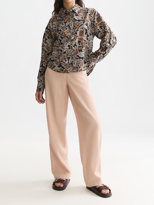 Scotch & Soda Womens Printed Shirt - Lucky Bandana Multi Meteorite