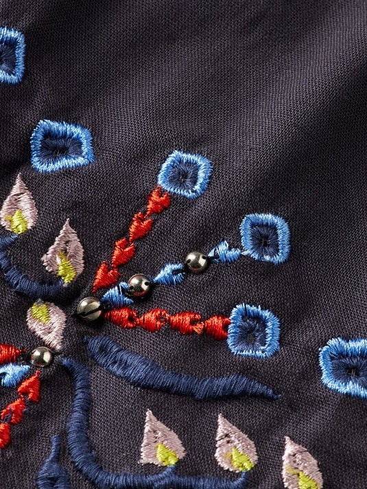 Scotch & Soda Womens Embroidered Maxi Skirt