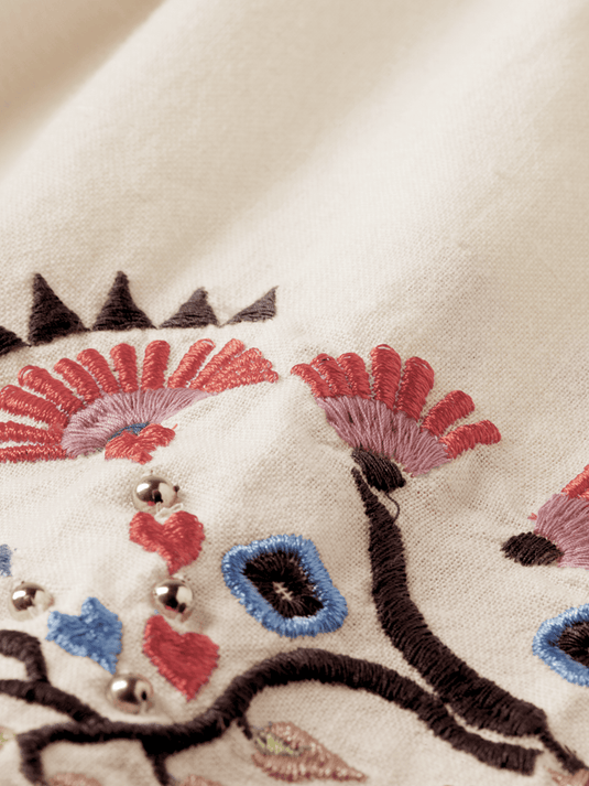 Scotch & Soda Womens Embroidered Maxi Skirt