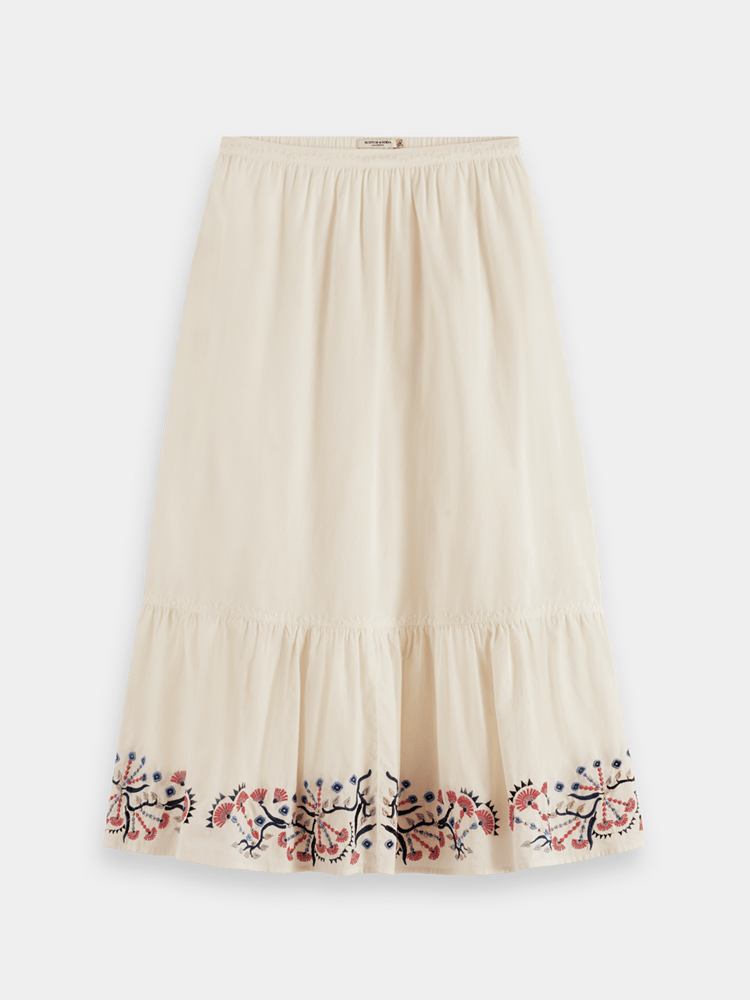 Load image into Gallery viewer, Scotch &amp; Soda Womens Embroidered Maxi Skirt

