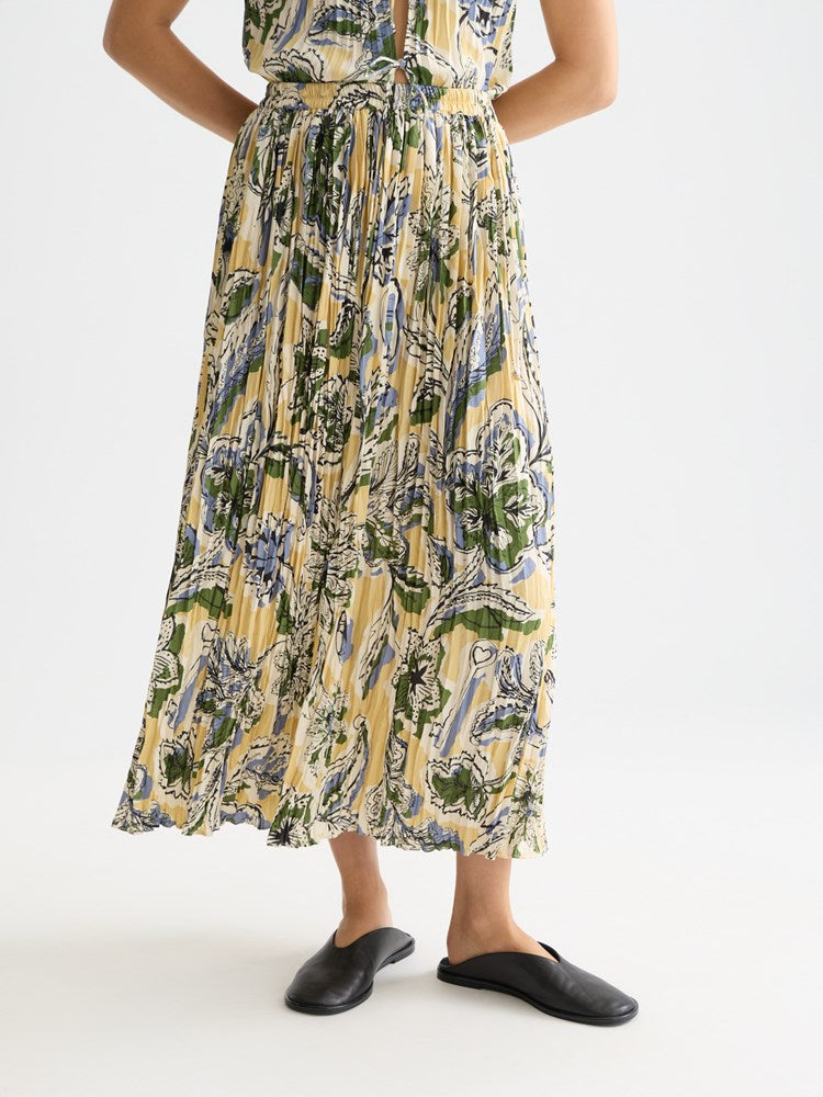 Load image into Gallery viewer, Scotch &amp; Soda Womens Printed Micro Pleat Skirt
