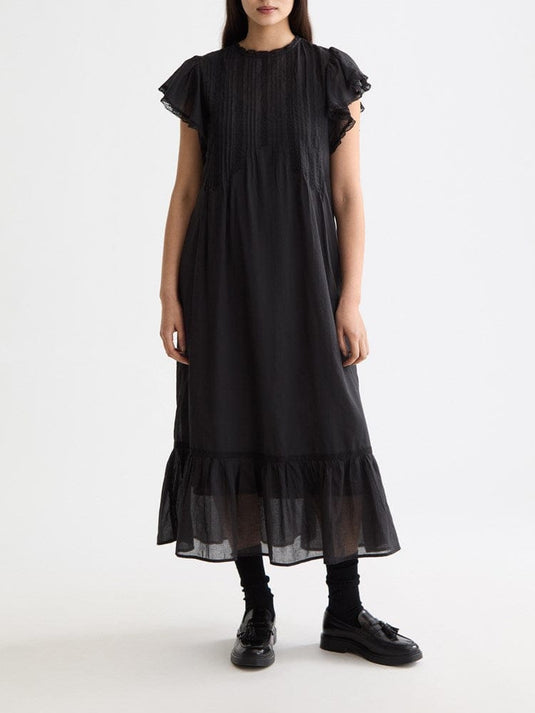 Scotch & Soda Womens Pleated Front Maxi Dress