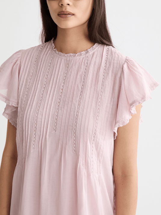 Scotch & Soda Womens Pleated Front Maxi Dress