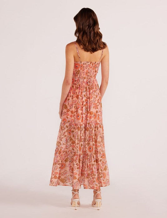 Minkpink Womens Amelia Tiered Midi Dress