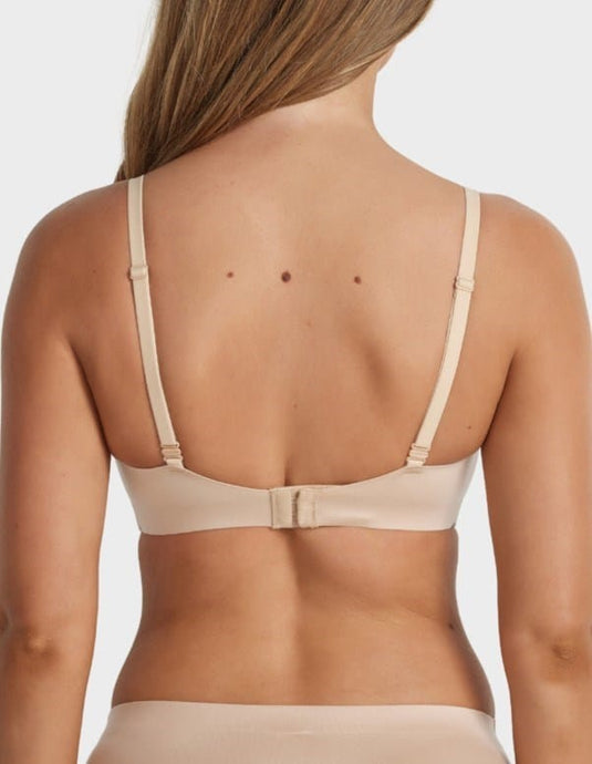 Fine Lines Womens Ultrasoft Full Coverage Wirefree Bra - Brush