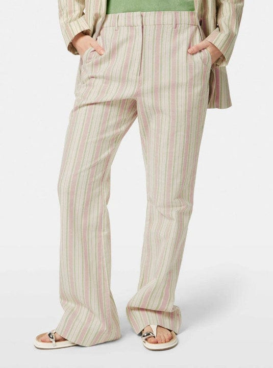 Scotch & Soda Womens Lurex Striped Cotton Blend Pant