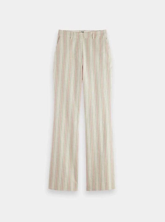 Scotch & Soda Womens Lurex Striped Cotton Blend Pant