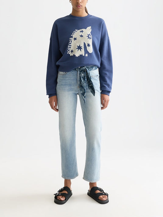 Scotch & Soda Womens Sky Straight-Fit Jeans