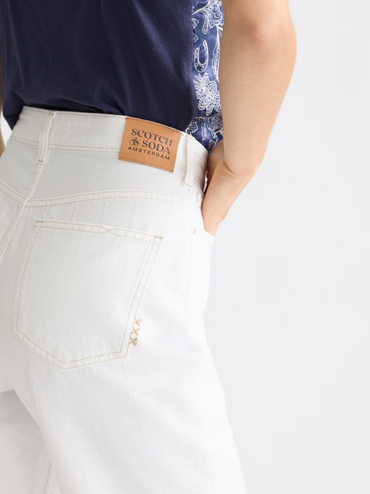 Scotch & Soda Womens Ripple Straight-Fit Jeans