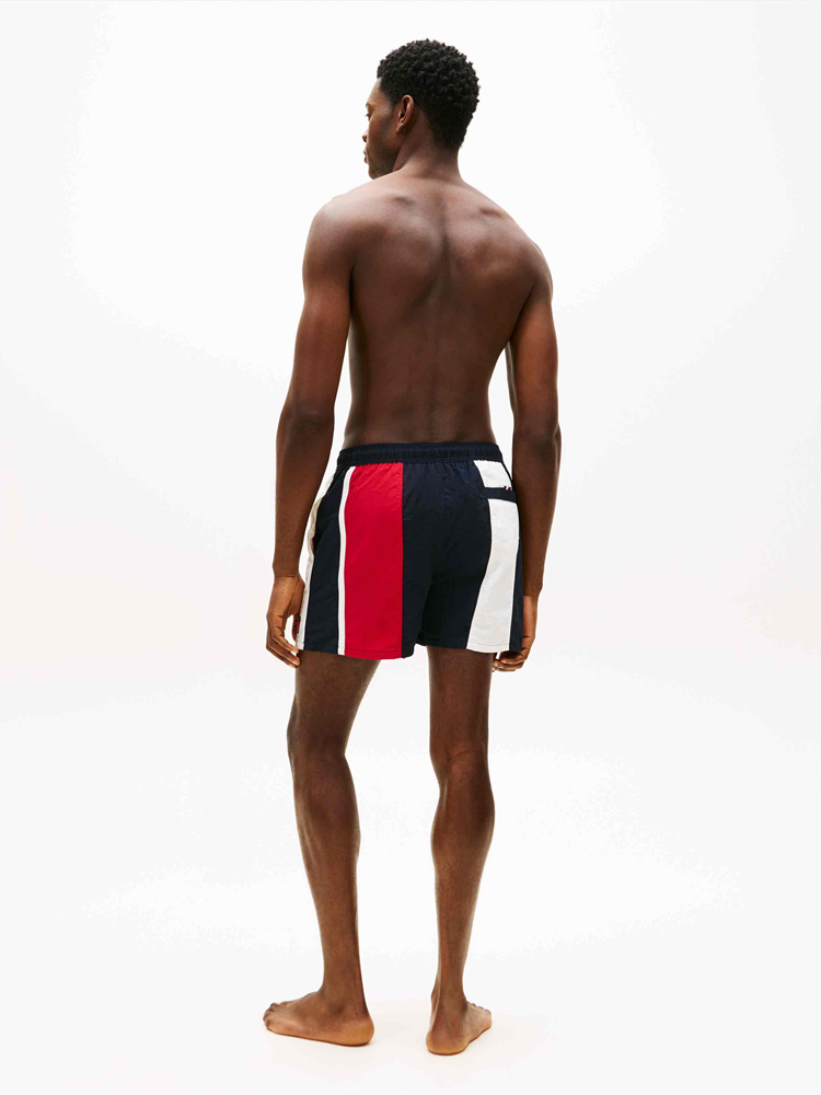 Load image into Gallery viewer, Tommy Hilfiger Mens Drawstring Cut-And-Sew Swim Shorts
