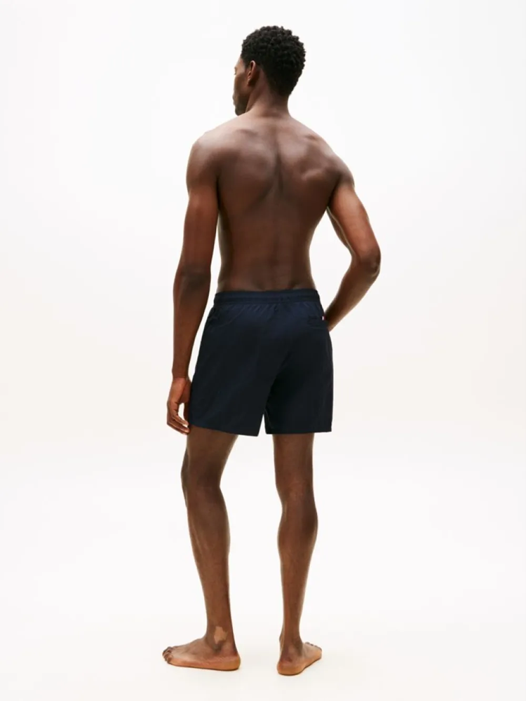 Load image into Gallery viewer, Tommy Hilfiger Mens Original Logo Mid Length Swim Shorts - Desert Sky
