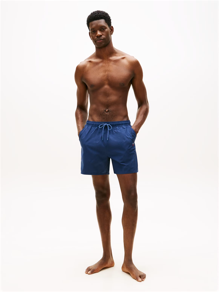 Load image into Gallery viewer, Tommy Hilfiger Mens Original Ithaca Stripe Mid Length Swim Shorts
