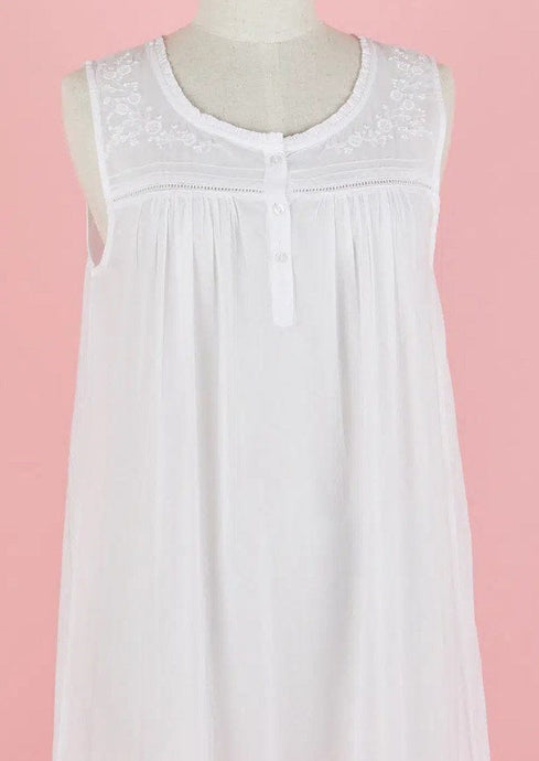 French Country Womens Sleeveless Nightie Voile