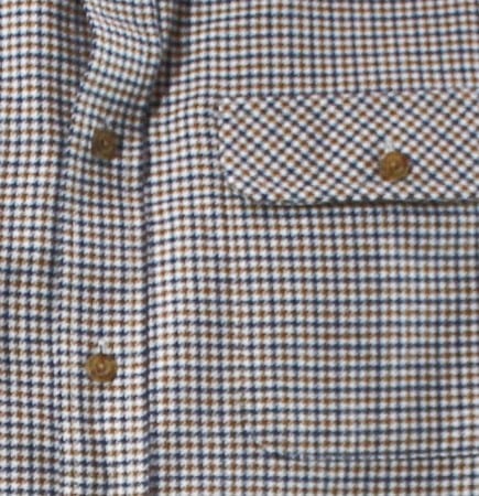 Load image into Gallery viewer, Vonnella Mens Brushed Cotton Long Sleeve Shirt - Brown
