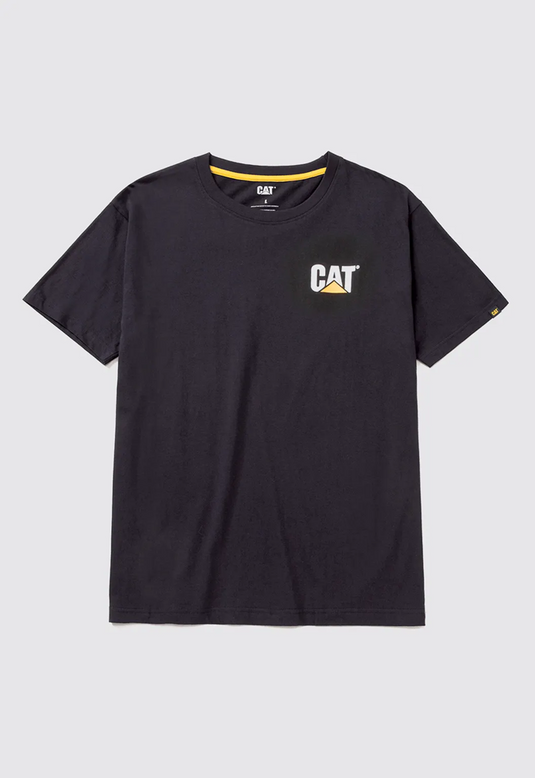 CAT Mens Trademark Tee - Black