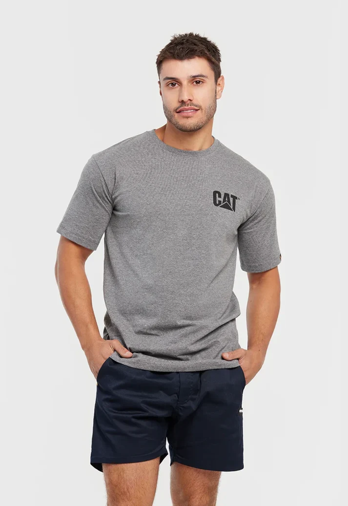 Load image into Gallery viewer, CAT Mens Trademark Tee - Dark Heather Grey
