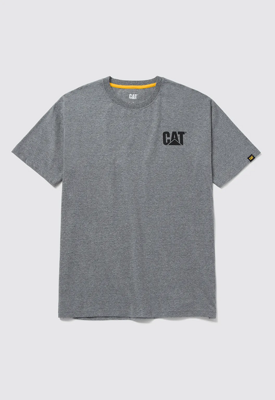 CAT Mens Trademark Tee - Dark Heather Grey