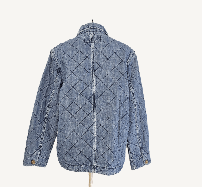 Load image into Gallery viewer, Corfu Womens Quilted Denim Jacket
