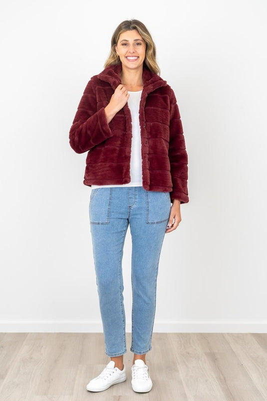 Maglia Womens Rikki Faux Fur Jacket
