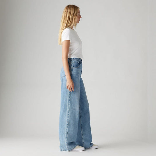 Levis Womens Cinch Baggy Jeans - Invested Indigo