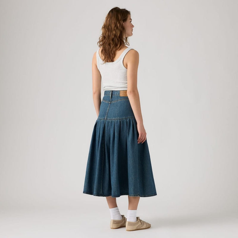 Load image into Gallery viewer, Levis Womens Yoked Pleated Skirt - Claim My Heart
