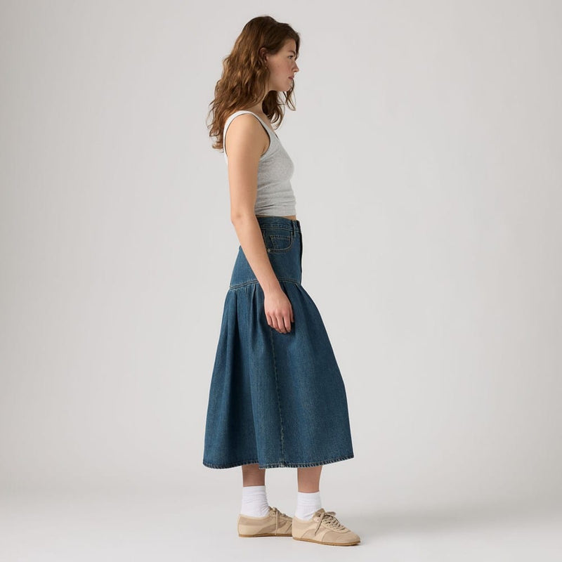 Load image into Gallery viewer, Levis Womens Yoked Pleated Skirt - Claim My Heart
