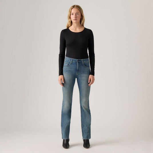 Levis Womens 725 High-Rise Bootcut Jeans - Tore It Up No Dx