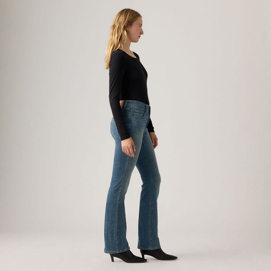 Levis Womens 725 High-Rise Bootcut Jeans - Tore It Up No Dx