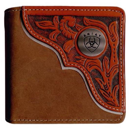 Ariat Bi-Fold Wallet - Tooled Overlay