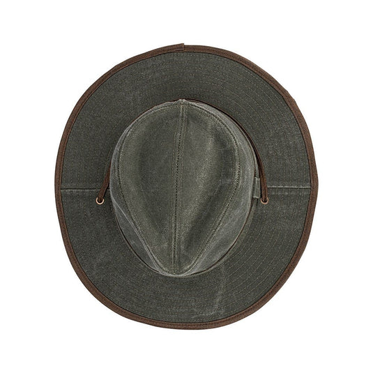 Avenel Hats Pasadena Heavy Washed Cotton Drover - Olive