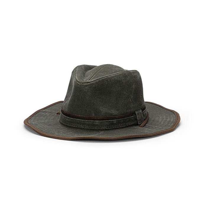 Avenel Hats Pasadena Heavy Washed Cotton Drover - Olive